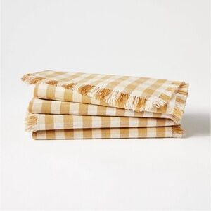 Studio McGee 4pk Basket Tan Gingham Napkins